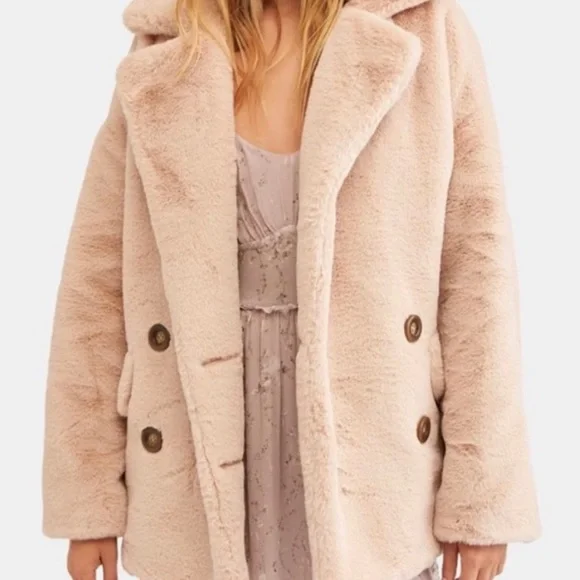 Free People Kate Faux Fur Coat - Picture 2 of 6